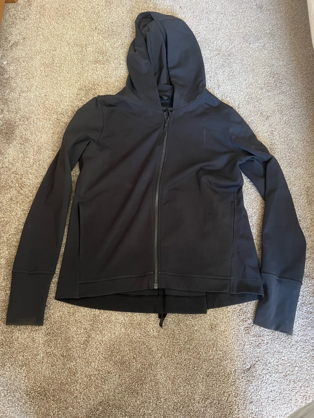 Black Full-Zip Yoga Jacket
